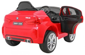 Masinuta Electrica cu acumulator pentru copii NOVOKIDS™ BMW X6 M, Roti din Cauciuc EVA, Max 30 kg , Usi cu deschidere , Baterie12V, 2 Viteze, Lungime