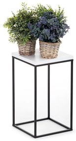 Suport flori BASICLOFT 40x24 alb/negru