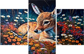 Tablou - Cerb pictat (90x60 cm)