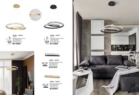 Aplica de perete LED design modern elegant GRANIA negru