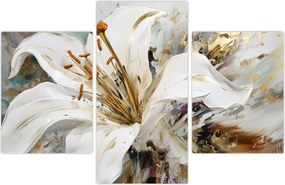 Tablou - Abstracție cu crin (90x60 cm)