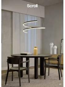 Redo 01-4015 - Lustră LED dimabilă suspendată pe cablu SCROLL LED/38W/230V neagră