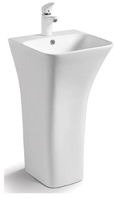 Rea Ada SLim lavoar 45.6x44.5 cm dreptunghiular stativ alb REA-U9902