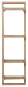 Etajeră de perete din lemn de stejar Wireworks Zone, înălțime 81 cm