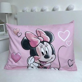 Jerry Fabrics Lenjerie de pat din bumbac pentru copii Minnie Powder pink