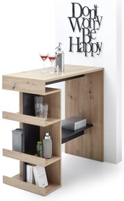 Masă bar Strega (stejar artisan + negru). 1123407