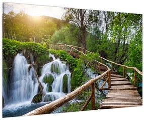 Tablou - Lacurile Plitvice (90x60 cm)