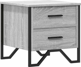 vidaXL Noptieră, sonoma gri, 40x41x40 cm, lemn prelucrat