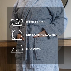 Halat albastru XXL din bumbac Lindu – Tiseco Home Studio