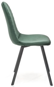 Scaun de bucaterie Paige, verde/negru