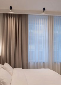 Spot aplicat tavan SPLIT negru L-13,6cm