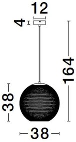 Pendul LED stil modern decorativ KINETIC D-38cm
