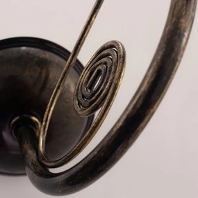 Lustră LED pe lanț Brilagi STEFANO 5xE14/40W/230V negru patină