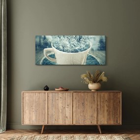 Tablou - Lumea de iarnă într-o căniță (120x50 cm)
