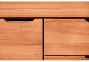 Comodă joasă din lemn de fag 134x63 cm Greg - The Beds