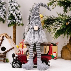 Spiridus de Craciun SNOWY 34,5 cm, gri