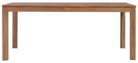 246951 vidaXL Masă din lemn masiv de tec cu finisaj natural, 180 x 90 x 76 cm