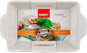 BANQUET Formă dreptunghiulară de copt CULINARIA White 20,5 x 12 cm