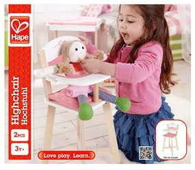 Jucarie din lemn - Scaun inalt pentru papusi