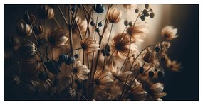 Tablou flori uscate maro