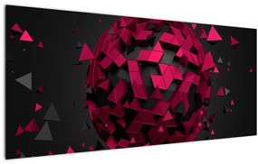 Tablou cu abstracție 3D (120x50 cm)