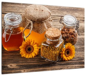 Tablou - Natura morta cu borcane de miere (70x50 cm)