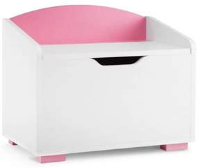 Lădiță de depozitare pentru copii PABIS 50x60 cm alb/roz