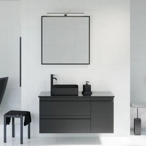 Oglindă de baie BATH DELUXE 01-080-05-02-00 BORGSTED 80x80 cm negru