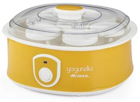Aparat preparare iaurt Ariete YOGURELLA 0617/00, 20 W, 1.3 L, 7 borcane, Usor de curatat, Galben