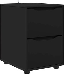 vidaXL Dulap de depozitare Negru 40 x 48 x 57 cm Lemn compozit