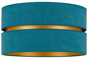 Plafonieră Duolla DUO 1xE27/40W/230V d. 40 cm turcoaz/auriu