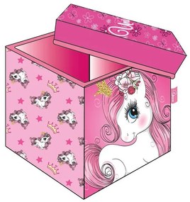Unicorn Princess depozitare jucării 30×30×30 cm