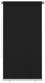 Jaluzea de exterior, 120 x 230 cm, negru Negru, 120 x 230 cm
