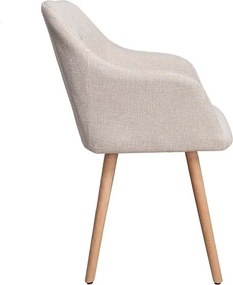 Set 2 scaune cu brate design nordic Scandinavia natur A-36824 VC