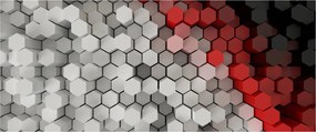 Tablou - 3D hexagoane (120x50 cm)