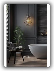 Oglindă de baie IREDA LED cu iluminare, 80 x 60 cm