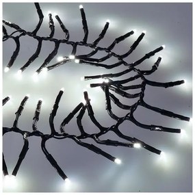 Instalație LED de Crăciun 576xLED/8 funcții 8m IP44 alb rece + telecomandă Solight 1V11-W