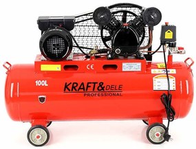 Compresor aer 100L cu transmisie pe curea Kraft&Dele KD402