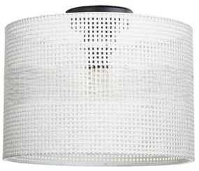 Plafonieră crem cu abajur textil ø 30 cm Goza – Squid Lighting