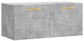830064 vidaXL Dulap de perete, gri beton, 80x36,5x35 cm, lemn compozit