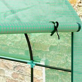 Outsunny Seră tip Tunel Walk-In 300 x 200 cm - Verde | Aosom Romania