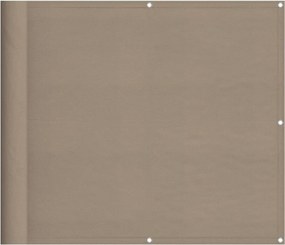 vidaXL Paravan de balcon, gri taupe, 90x800 cm, 100% poliester oxford