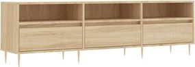vidaXL Comodă TV, stejar sonoma, 150x30x44,5 cm, lemn prelucrat
