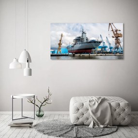Tablou acrilic Navă șantier naval