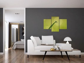 Tablou cu picătură de apă pe iarbă (90x60 cm)