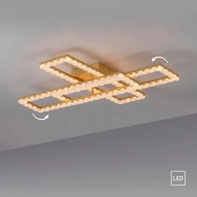 JUST LIGHT. 14733-60 - Plafonieră LED GLITRA LED/35W/230V aurie