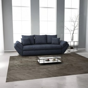 Canapea extensibilă dumonde cu ladă de depozitare si sezut confortabil din spuma high-density, Loana Enjoy Antracit 250x100 cm