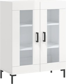 vidaXL Dulap, alb extralucios, 69,5x34x90 cm, lemn compozit