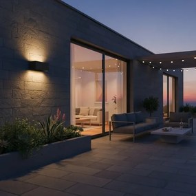 Aplică LED de exterior Ideal Lux ATOM LED/25W/230V IP54 negru