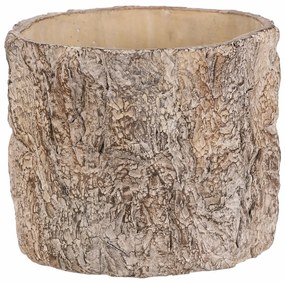 Cutie pentru flori imitație de scoarță de copac,21 x 21 x 17 cm, beton, 21 cm